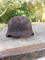 Hele mooie harde Duitse m40 helm, Verzamelen, Ophalen of Verzenden, Duitsland, Helm of Baret