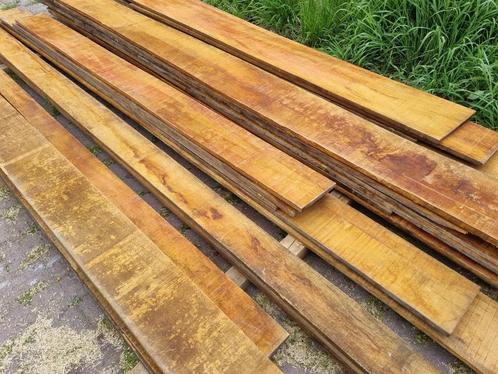 Dikke bankirai planken, Tuin en Terras, Palen, Balken en Planken, Zo goed als nieuw, Planken, 250 cm of meer, Hardhout, Ophalen