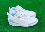 Witte Air  Jordan 4 Retro- nieuw Maat-45, Verzenden, Wit, Jordan, Nieuw