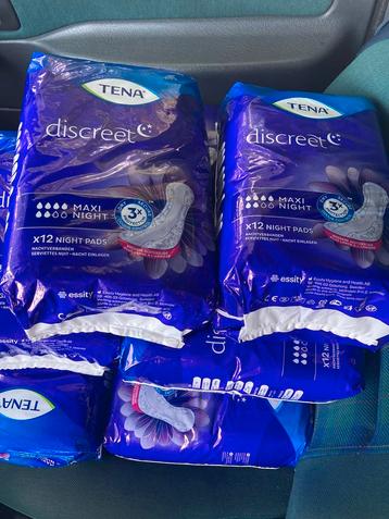 9 x tena discreet maxi night incontinentie inlegverband beschikbaar voor biedingen