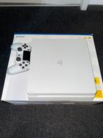 Playstation 4 slim, wit, met controller, Spelcomputers en Games, Spelcomputers | Sony PlayStation 4, Ophalen of Verzenden, Zo goed als nieuw