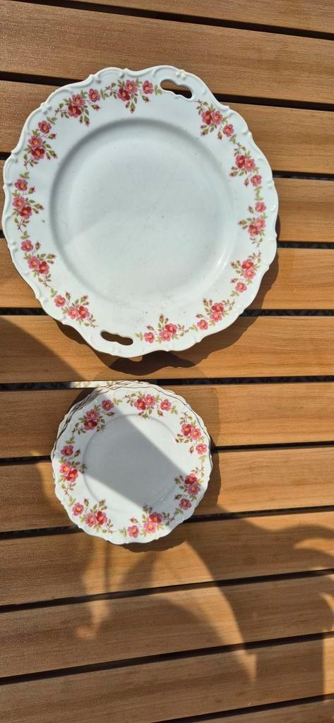 Seltmann Weiden Gebaksservies met Rozen, Antiek en Kunst, Antiek | Servies los, Ophalen of Verzenden