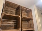 8 Houten Kratten, Ophalen, Met plank(en), Minder dan 50 cm, Gebruikt