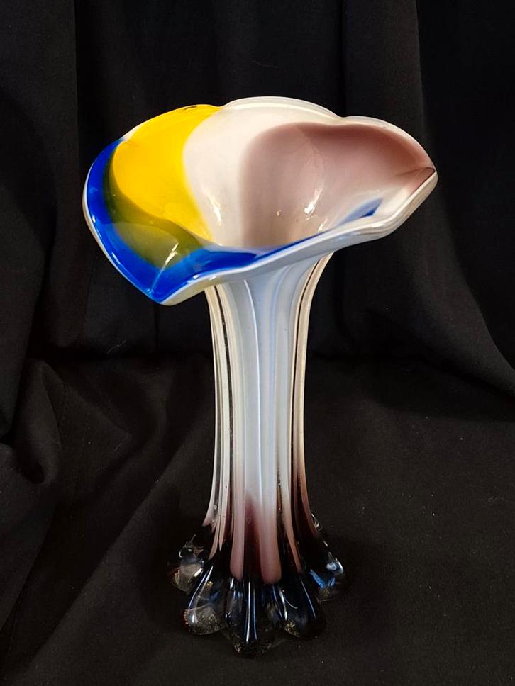 Jack in rhe pulpit vaas murano 20 cm hoog, Antiek en Kunst, Antiek | Vazen, Ophalen of Verzenden