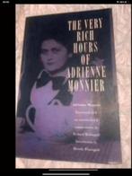 the very rich hours of adrienne monnier, Boeken, Ophalen of Verzenden