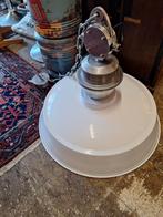 Industriële retro emaille hanglamp, Huis en Inrichting, Lampen | Hanglampen, Zo goed als nieuw, Ophalen