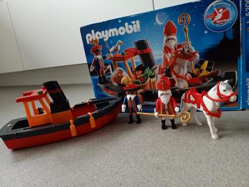 Playmobil 5206 Pakjesboot met Sint en Piet | zga compleet beschikbaar voor biedingen