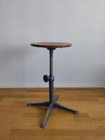 Vintage kruk Friso Kramer Ahrend de Cirkel hout metaal, Gebruikt, ., In hoogte verstelbaar, Ophalen of Verzenden
