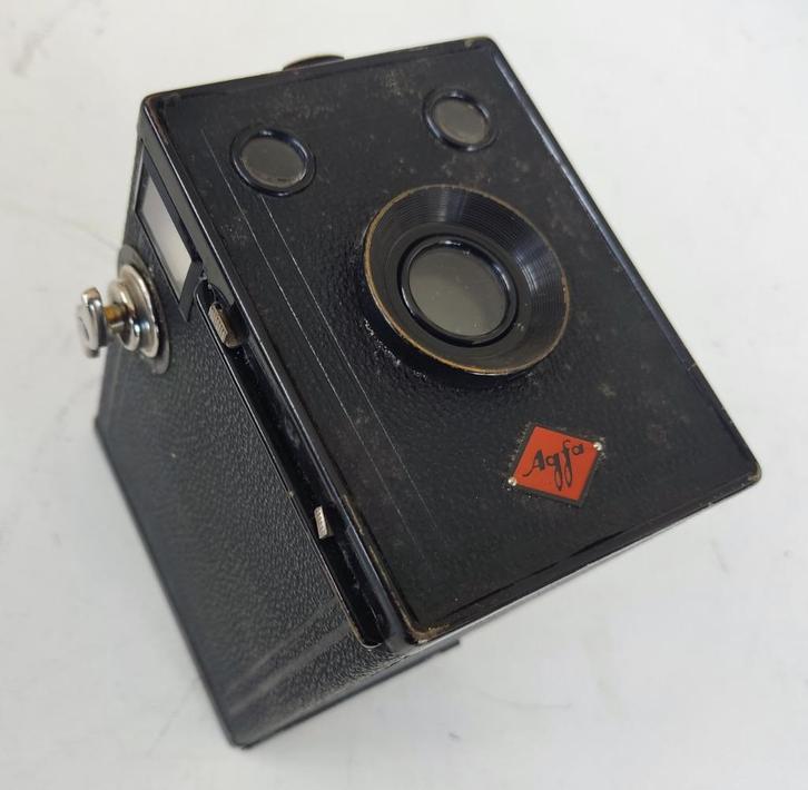 Vintage camera (30's ) Agfa Box 54 (Box I) in originele tas, Audio, Tv en Foto, Fotocamera's Analoog, Gebruikt, Compact, Overige Merken