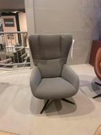 Draai fauteuil Kebe Grijs - 20% extra korting, Huis en Inrichting, Fauteuils, Nieuw, Minder dan 75 cm, Modern, Stof