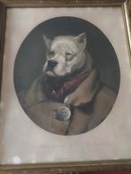Antieke Litho - The Prize Fighter, Antiek en Kunst, Ophalen of Verzenden