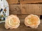 Kunstbloemen mini roosjes zalm roze boeketje bruiloft, Binnen, 3811JM, Info@rodebeagle.nl, Rode Beagle kunstbloemen