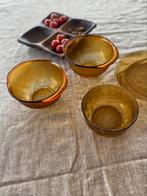 Vintage Arcoroc Sierra schalen - okergeel, Huis en Inrichting, Keuken | Servies, Q, Q, Ophalen of Verzenden, Overige stijlen