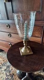 Mooi windlicht, kandelaar 40 hoog en ø 18, Ophalen, Zo goed als nieuw, Metaal, 25 tot 50 cm