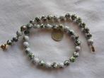 17. Schitterende oude ketting, cloisonne China, 58cm / 14 mm, Sieraden, Tassen en Uiterlijk, Antieke sieraden, Ophalen