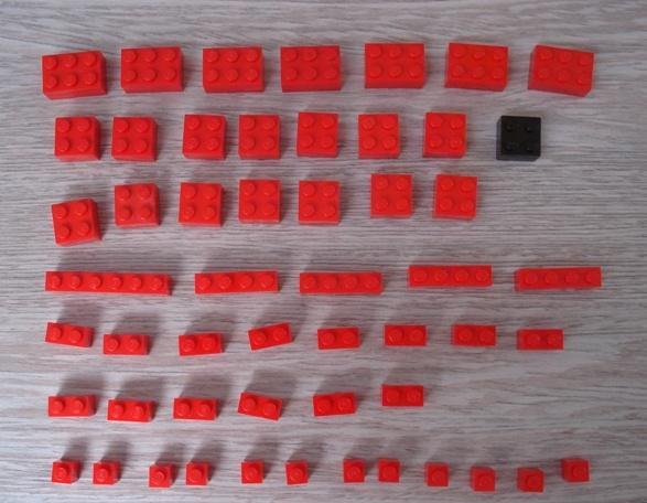 Hoeveelheid nwe rode lego stenen verschillende afm. en auto, Kinderen en Baby's, Speelgoed | Duplo en Lego, Nieuw, Lego, Losse stenen