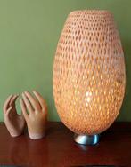 Böja IKEA design bamboe rattan rotan tafellamp lamp, Huis en Inrichting, Ophalen of Verzenden, Zo goed als nieuw, Hout, Minder dan 50 cm