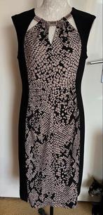 Zwart /beige Joseph Ribkoff jurk maat 44[v], Kleding | Dames, Jurken, Zwart, Maat 42/44 (L), Ophalen of Verzenden, Zo goed als nieuw