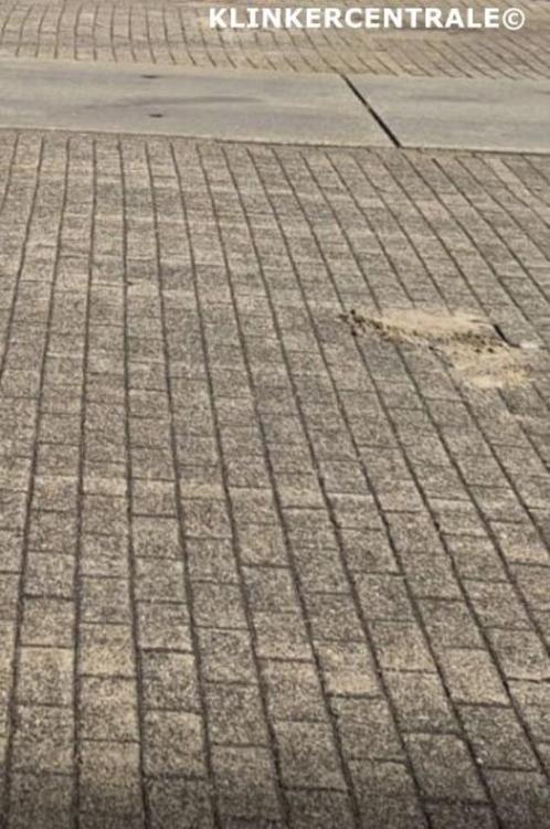 ROOIKORTING 2.000m2 grijs betonklinkers keiformaat straatste, Tuin en Terras, Tegels en Klinkers, Gebruikt, Klinkers, Beton, 10 m² of meer