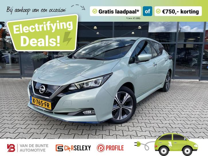Nissan LEAF e+ N-Connecta 62 kWh *Gratis Laadpaal!*, Auto's, Nissan, Bedrijf, Te koop, Leaf, 360° camera, ABS, Adaptive Cruise Control