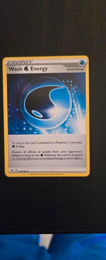 Pokemon Wash Energy Kaart - ZGAN beschikbaar voor biedingen