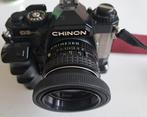 Fraaie spiegelreflex camera Chinon CE 4 met power winder, Ophalen of Verzenden, Gebruikt, Spiegelreflex, Pentax