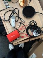 Focusrite Scarlett Audio Interface met microfoon, Muziek en Instrumenten, Microfoons, Ophalen of Verzenden, Zo goed als nieuw