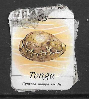 Tonga 1984 Def serie zeeleven schelp zegel op papier beschikbaar voor biedingen