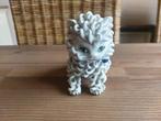 Mooie Vintage Majolica spaghetti Kat Poes Wit 1950 Italy, Verzenden, Gebruikt, Dier