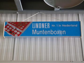 reclame bord LINDER Muntboxen (groter formaat) beschikbaar voor biedingen