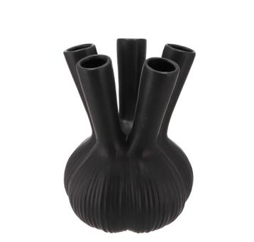 Aglio straight – Vaas voor tulpen – Mat zwart – 2 formaten –