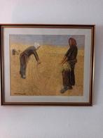 Hooiende boerinnen, Antiek en Kunst, Kunst | Schilderijen | Klassiek, Ophalen of Verzenden