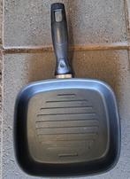 Bak / grill steelpan zgan in ieder geval voor inductie, Ophalen of Verzenden, Zo goed als nieuw, Rvs