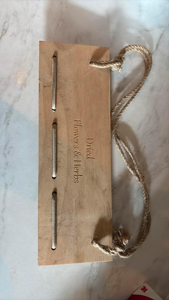 Houten hanger voor gedroogde bloemen & kruiden, Huis en Inrichting, Woonaccessoires | Droogbloemen, Zo goed als nieuw, Ophalen of Verzenden