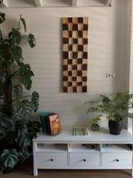Groot 3D wandkunstwerk – Beige & bruin – 40x120cm, Ophalen of Verzenden, Zo goed als nieuw