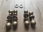 Zware messing deurknoppen, Doe-het-zelf en Verbouw, Hang- en Sluitwerk, Ophalen of Verzenden, Gebruikt, Koper of Messing, Klink of Kruk