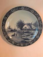 Groot Delfts Blauw bord, Boch (170521), Antiek en Kunst, Antiek | Keramiek en Aardewerk, Ophalen of Verzenden