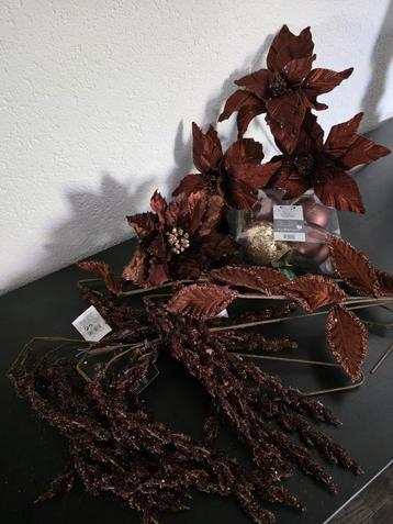 Kerstboom decoratie nieuw staat bruin / goud beschikbaar voor biedingen