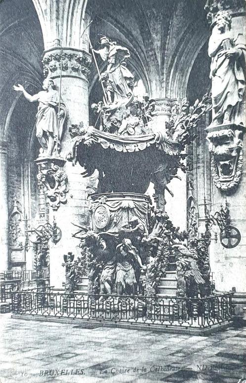 Ansichtkaart Brussel la chaire de la cathedrale 1911 (170), Verzamelen, Ansichtkaarten | België, Gelopen, Brussel (Gewest), Voor 1920