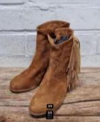 Sam Edelman - Suedeleren fringelaarsjes maat 36 - Nieuw, Bruin, Sam Edelman, Lage of Enkellaarzen, Nieuw