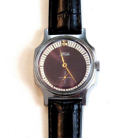 ZIM (Pobeda) vintage mechanisch horloge, USSR van de 80jaren, Sieraden, Tassen en Uiterlijk, Horloges | Antiek, Ophalen of Verzenden