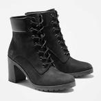 Zwarte dames veterboot Timberland Allington mt 39,5, Zwart, Lage of Enkellaarzen, Ophalen of Verzenden, Zo goed als nieuw