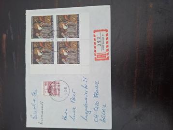 Duitsland 1986 – Aangetekende brief naar Zwitserland beschikbaar voor biedingen