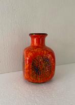 Bay Keramik oranje vaas , jaren 60
