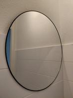 Ronde Spiegel met Zwarte Rand 50 cm, Ophalen of Verzenden, Zo goed als nieuw, Rond, 50 tot 75 cm