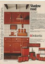 retro reclame 1980 Brabantia keukenspullen Shadow rood, Verzenden, Overige typen
