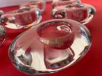 8 zware glazen druppel theelichthouders 4,9 kg totaal, Ophalen of Verzenden, Zo goed als nieuw