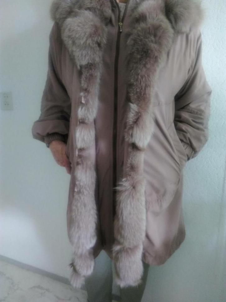 0034 - Luxe Lammy Coat van ARMA met Bont - Maat 44, Topstaat, Kleding | Dames, Jassen | Winter, Zo goed als nieuw, Maat 42/44 (L)