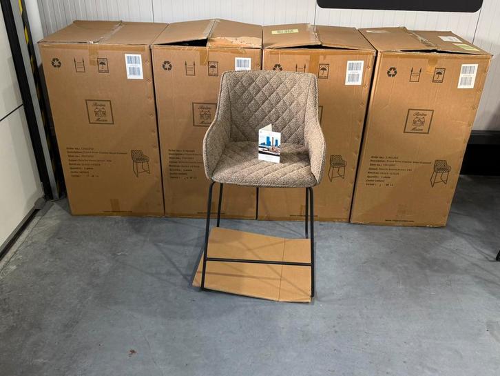 Rivièra Maison Frisco Drive 6 stoelen nieuw in doos!, Huis en Inrichting, Stoelen, Nieuw, Vijf, Zes of meer stoelen, Leer, Metaal