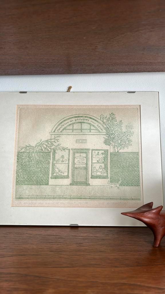 On remplace des mains et des têtes poppendokter ets  vintage, Antiek en Kunst, Kunst | Litho's en Zeefdrukken, Ophalen of Verzenden